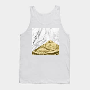 Brass gold marble Tank Top